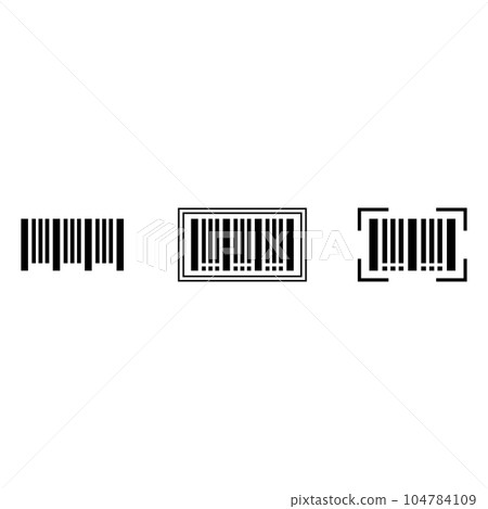 barcode icon vector barcode icon vector 104784109