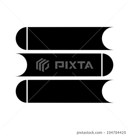 book stack icon vector 104784420