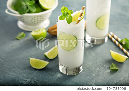 Refreshing lime frozen cooler or slushie 104785006