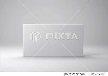 White gift card credit card mockup stacking on grey table background. 104785409