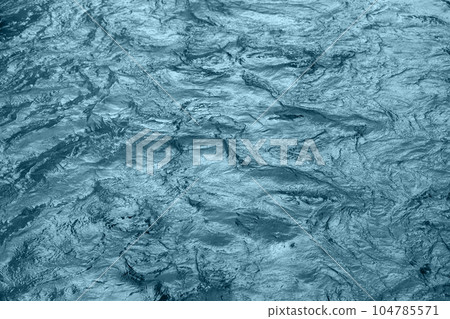 Abstract underwater wallpaper. Aquatic ripple wavy blue water surface 104785571