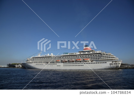 Asuka II anchored at Yokohama Port 104786834