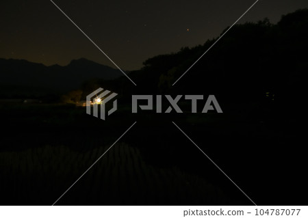 北斗市竹川町,火星落在山上時,螢火蟲在稻田上翩翩起舞 北斗市竹川町,火星落在山上時,螢火蟲在稻田上翩翩起舞 104787077