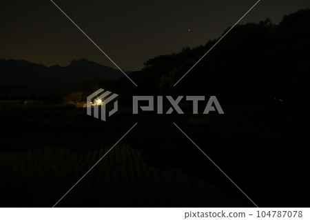 北斗市竹川町,火星落在山上時,螢火蟲在稻田上翩翩起舞 北斗市竹川町,火星落在山上時,螢火蟲在稻田上翩翩起舞 104787078