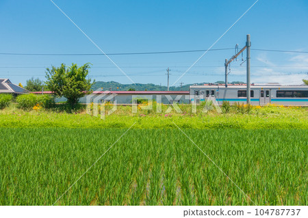穿越鄉村的電車【安曇追分站】 穿越鄉村的電車【安曇追分站】 104787737