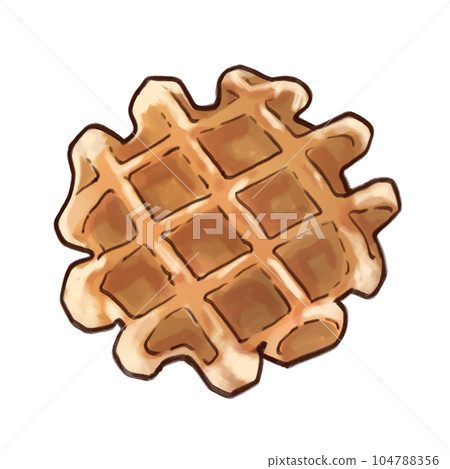 Plain waffle 104788356