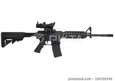 US Army carbine isolated on a white 104788546