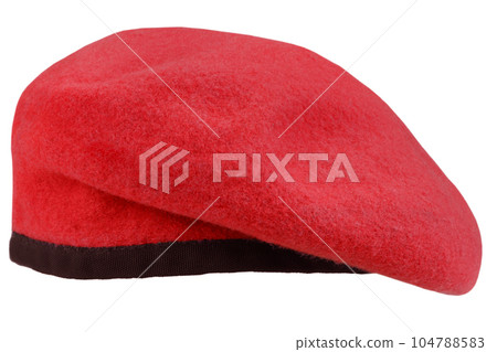 military troops red beret military troops red beret 104788583