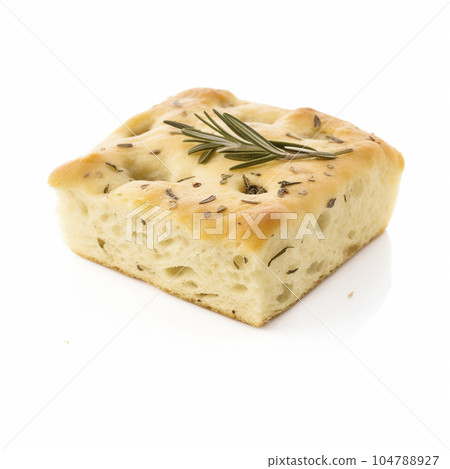Focaccia 白色背景 AI 生成圖像 Generative AI 104788927
