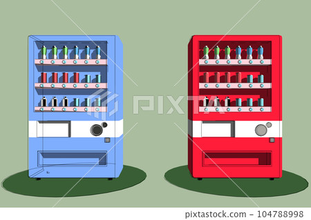 Roadside juice vending machine 104788998