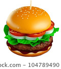 Hamburger food 104789490
