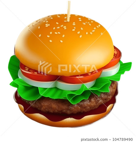 Hamburger food Hamburger food 104789490