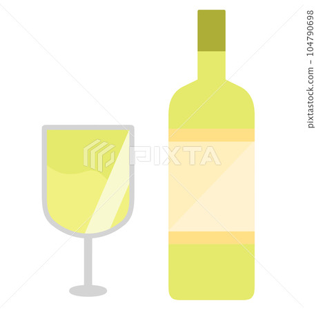 簡單的白葡萄酒 簡單的白葡萄酒 104790698