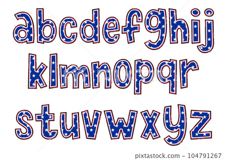 Adorable Handcrafted Freedom Font Set 104791267