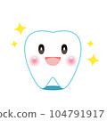 Tooth cute character 104791917