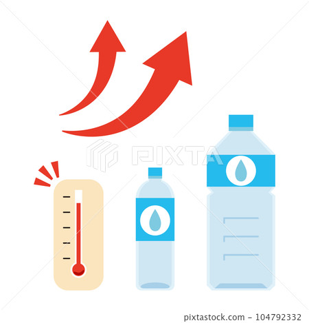 溫度突然升高的緊急用水圖像的插圖 104792332