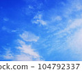 White clouds floating in the blue sky 104792337