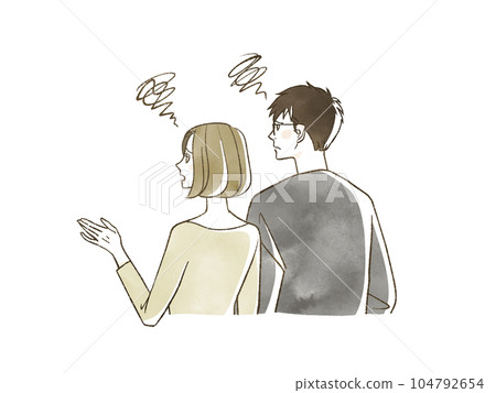 Man and woman in need 104792654