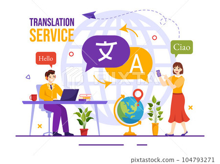 Translator Service Vector Illustration with Language Translation Various Countries and Multilanguage Using Dictionary in Hand Drawn Templates Translator Service Vector Illustration with Language Translation Various Countries and Multilanguage Using Dictionary in Hand Drawn Templates 104793271