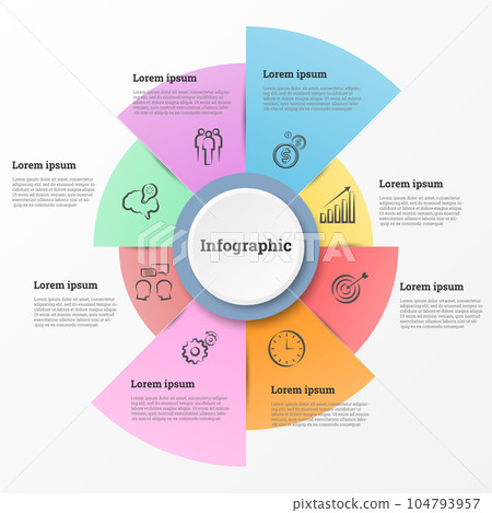 Infographic that provides a detailed report of the business, divided into 8 topics. Infographic that provides a detailed report of the business, divided into 8 topics. 104793957