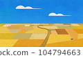 Autumn rural landscape, autumn harvest 104794663