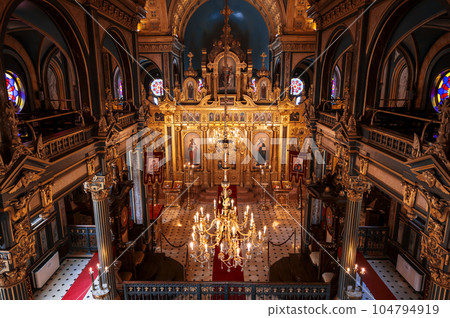 Interior of Saint Stephen Orthodox Church in Istanbul, Turkey Interior of Saint Stephen Orthodox Church in Istanbul, Turkey 104794919