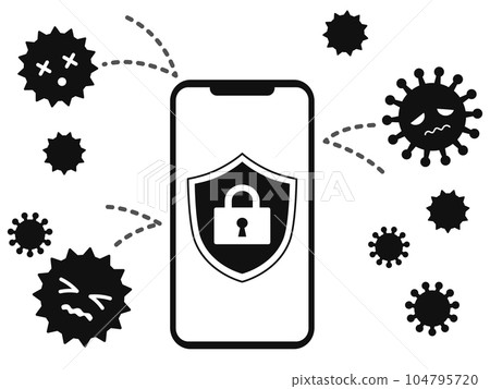Smartphone security to protect against viruses Smartphone security to protect against viruses 104795720