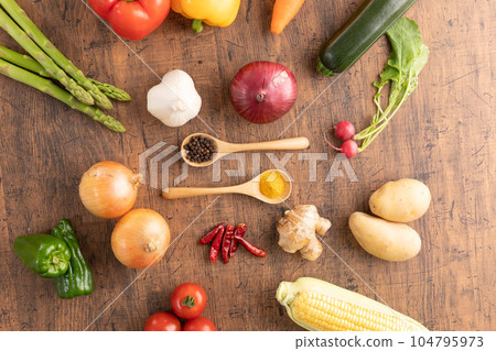 香料和蔬菜 104795973