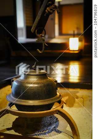 A house with a hearth A house with a hearth 104796819