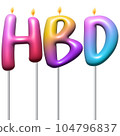 Birthday Candle 104796837