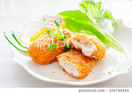 Crab cream croquette Crab cream croquette 104798449
