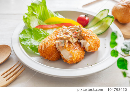 Crab cream croquette side dish Crab cream croquette side dish 104798450