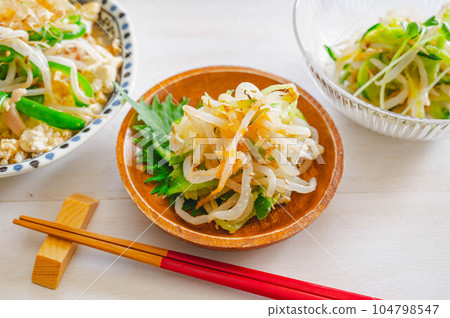 辣椒油豆芽菜 104798547