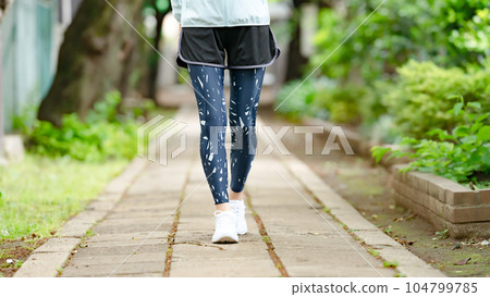 行走足膝關節 104799785
