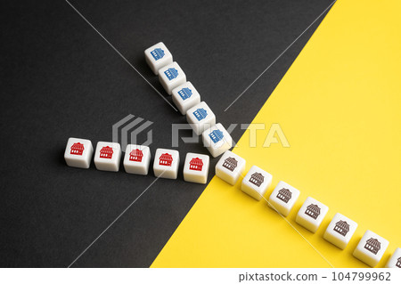 Separation of stores into two different companies. Sale of part of the business. Division of the companys business due to the divorce of the owners or the divergence of partners. 104799962