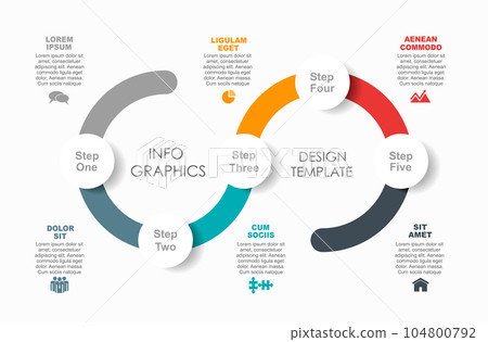 Infographic design template with place for your data. Vector illustration. Infographic design template with place for your data. Vector illustration. 104800792