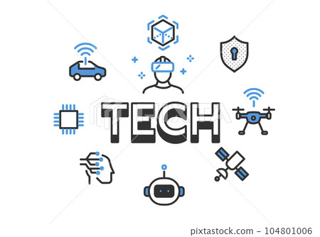 先進技術/科技圖像圖標集素材 104801006