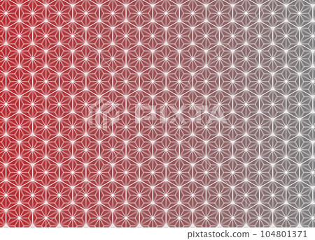 Gradation from madder to lead Japanese traditional pattern (hemp leaf) blurred lines seamless background illustration 104801371