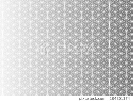 Gradation from milky white to dull color Japanese traditional pattern (hemp leaf) blur line seamless background illustration Gradation from milky white to dull color Japanese traditional pattern (hemp leaf) blur line seamless background illustration 104801374