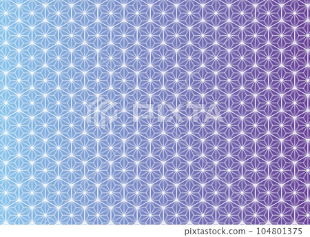 Gradation from forget-me-not green to iris color Japanese traditional pattern (hemp leaf) blurred lines seamless background illustration Gradation from forget-me-not green to iris color Japanese traditional pattern (hemp leaf) blurred lines seamless background illustration 104801375