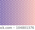 Gradation from violet to coral Japanese traditional pattern (hemp leaf) blurred lines seamless background illustration 104801376
