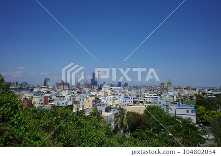 A view of Kaohsiung from the Qihou Fort in Kaohsiung, Taiwan 104802034