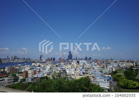 A view of Kaohsiung from the Qihou Fort in Kaohsiung, Taiwan 104802035