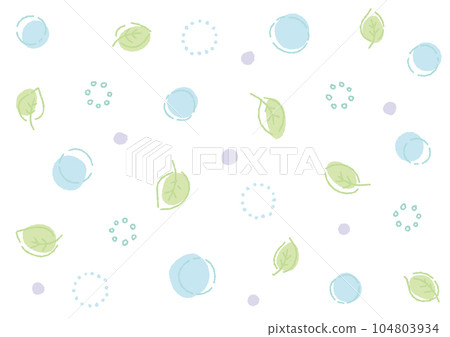 Hand-drawn cute leaf pattern background (decoboko line) Hand-drawn cute leaf pattern background (decoboko line) 104803934