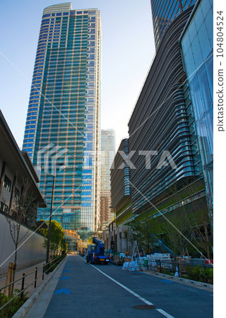Scenery of skyscrapers such as Azabudai Hills, Tokyo redevelopment complex 104804524