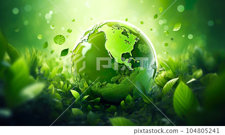 Dark green eco image background 