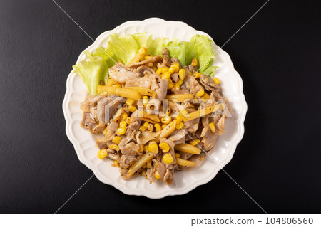 pork garlic pepper pork garlic pepper 104806560