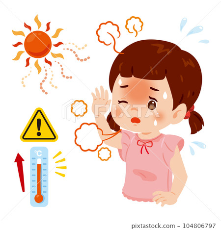 中暑的女孩 104806797