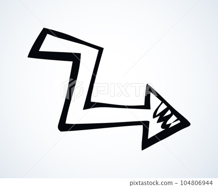 Arrow symbol. Vector drawing icon Arrow symbol. Vector drawing icon 104806944