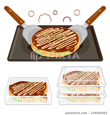 Teppanyaki Okonomiyaki 104806983